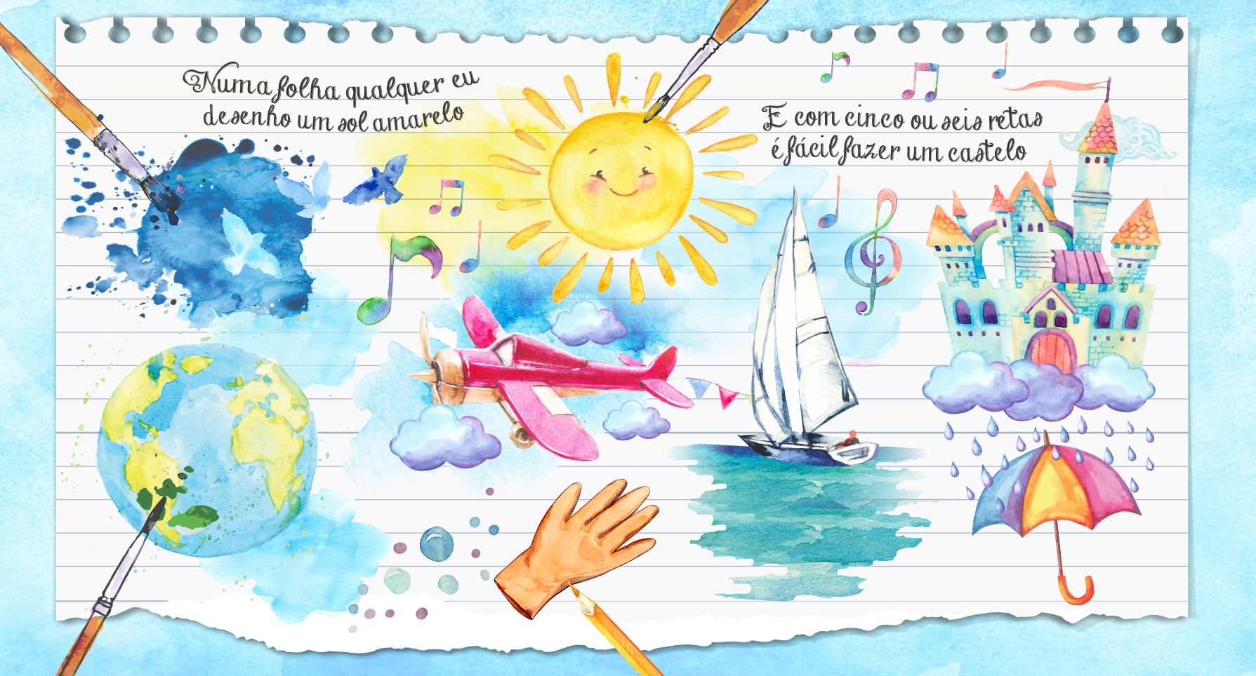 Capa do tema Aquarela — Gustavo Faggiani Design