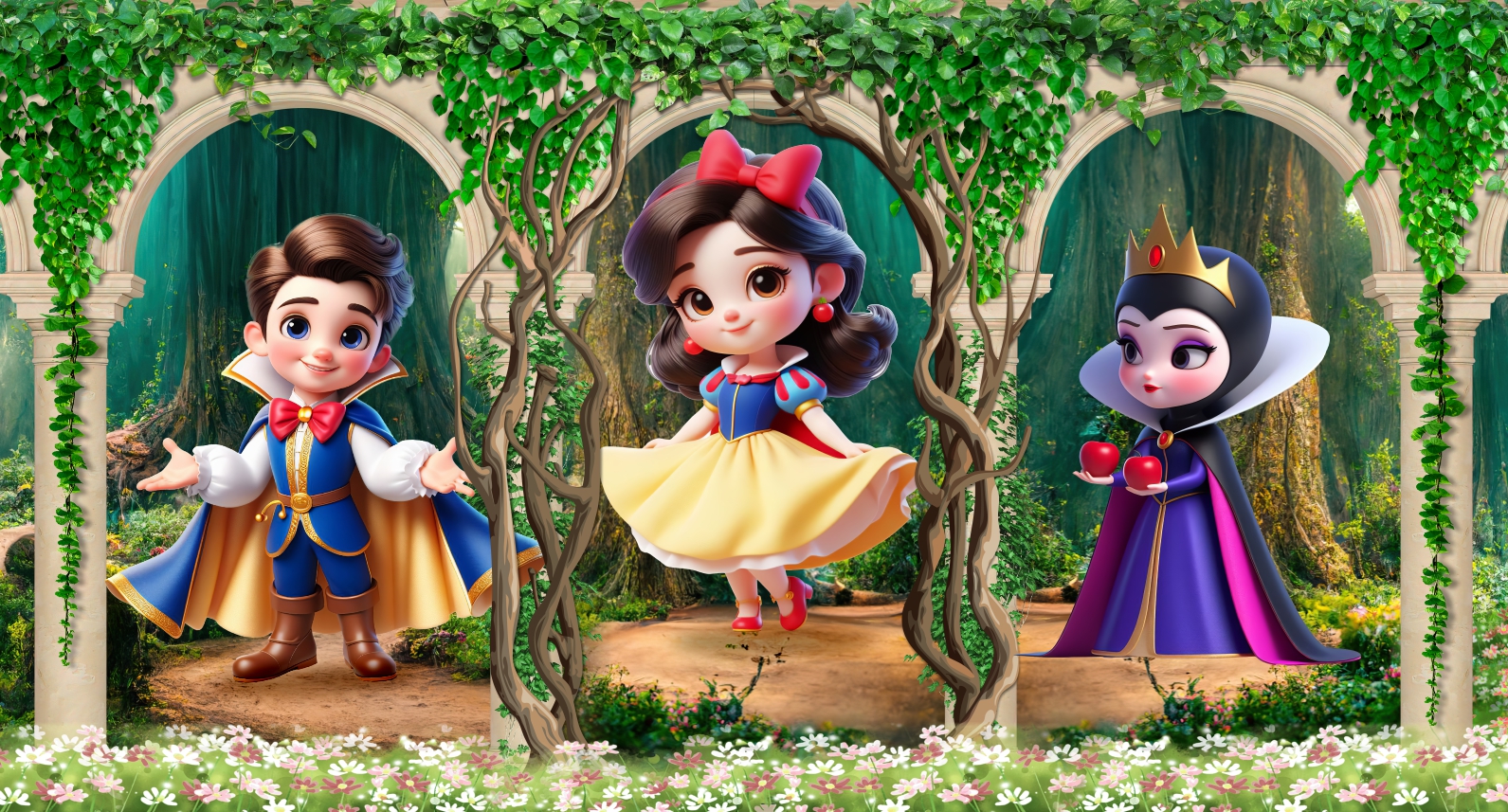 Capa do tema Branca de Neve — Gustavo Faggiani Design