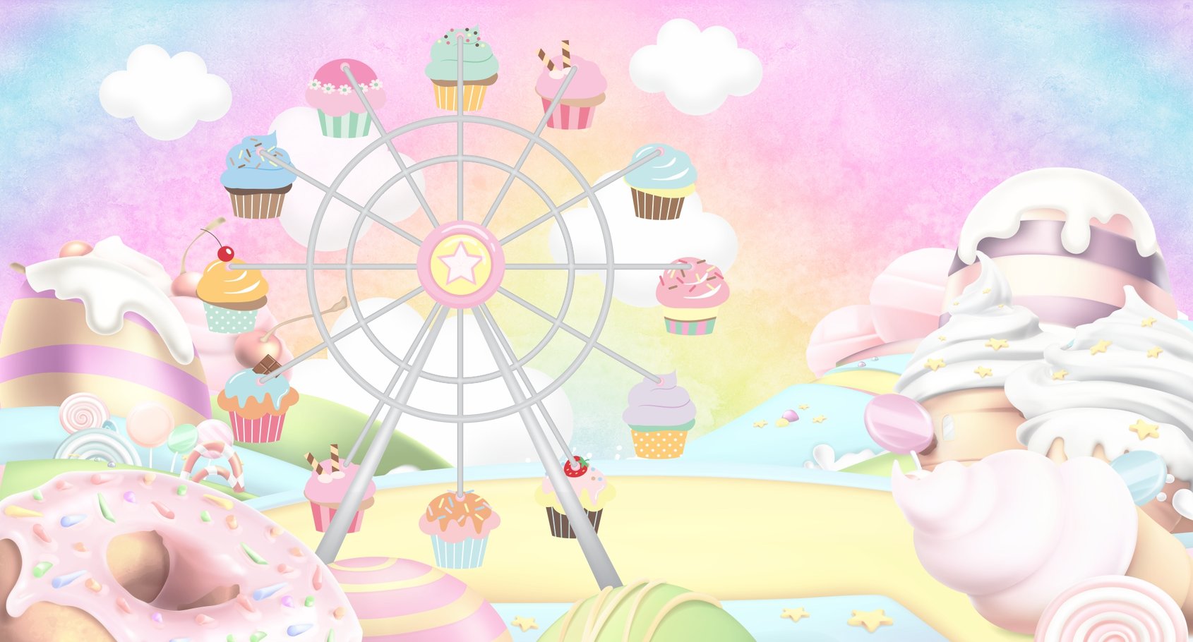 Capa do tema Candyland Cupcake — Gustavo Faggiani Design