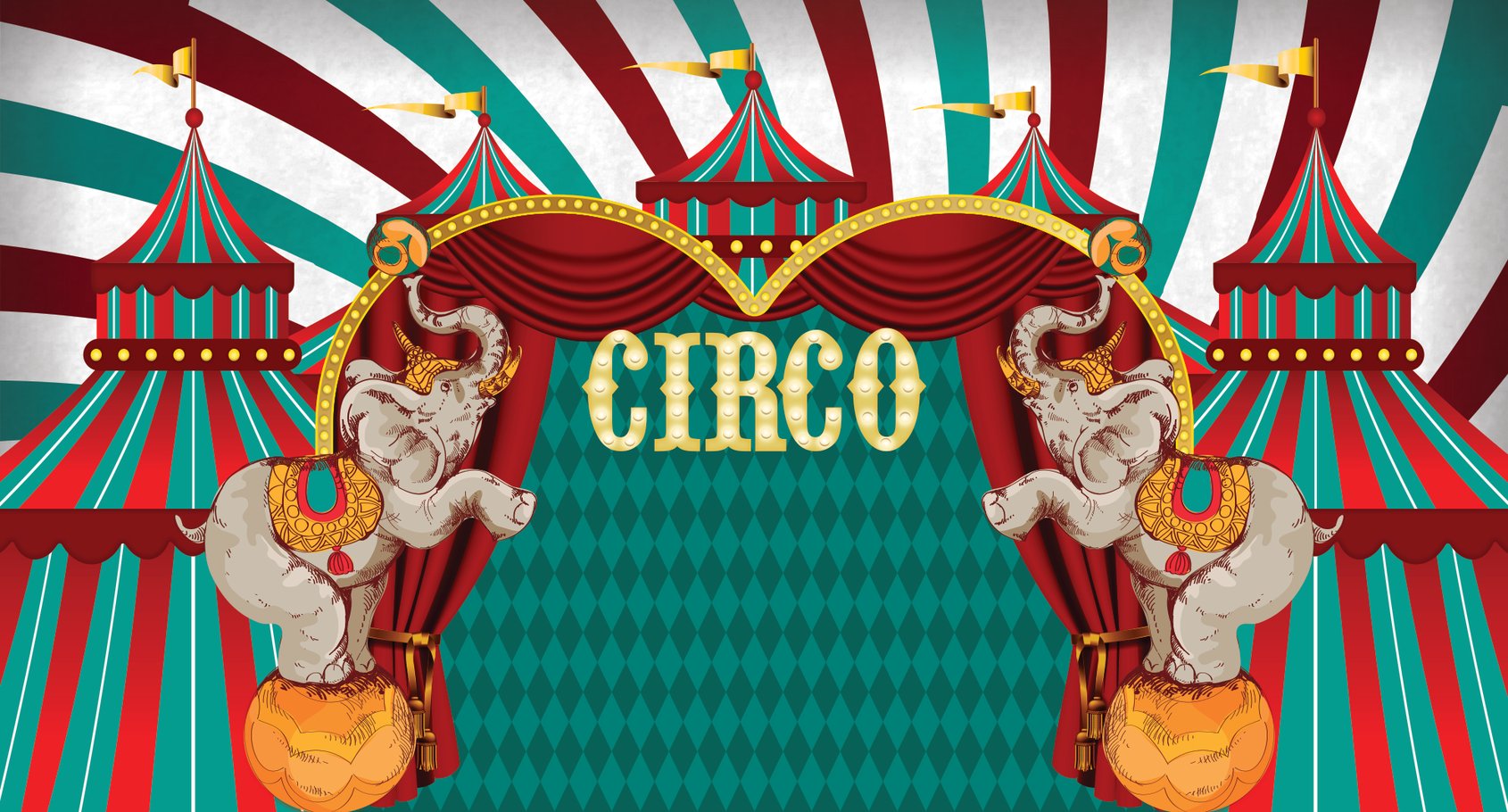 Capa do tema Circo Vintage — Gustavo Faggiani Design