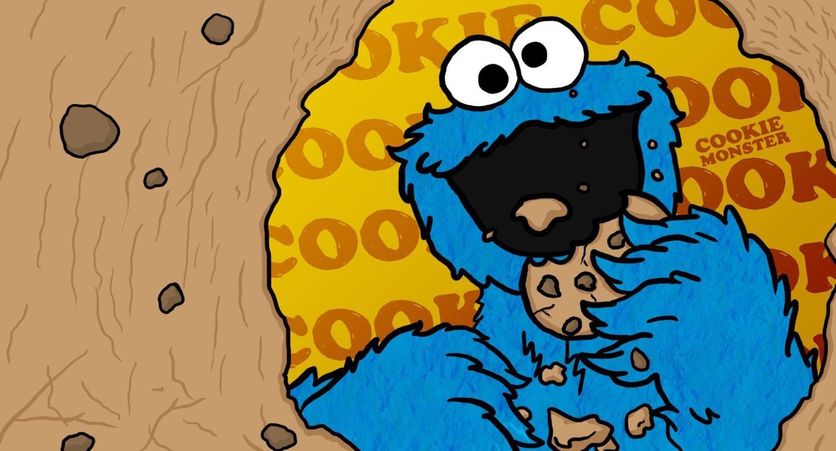 Capa do tema Cookie Monster — Gustavo Faggiani Design