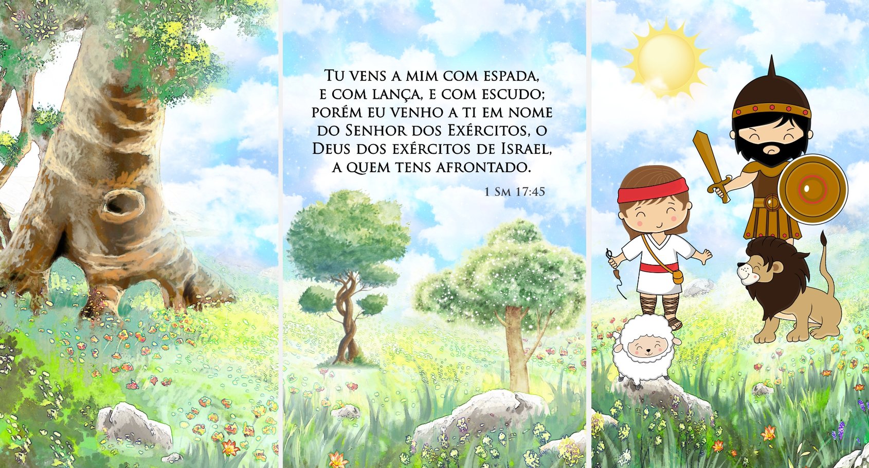 Capa do tema Davi e Golias — Gustavo Faggiani Design