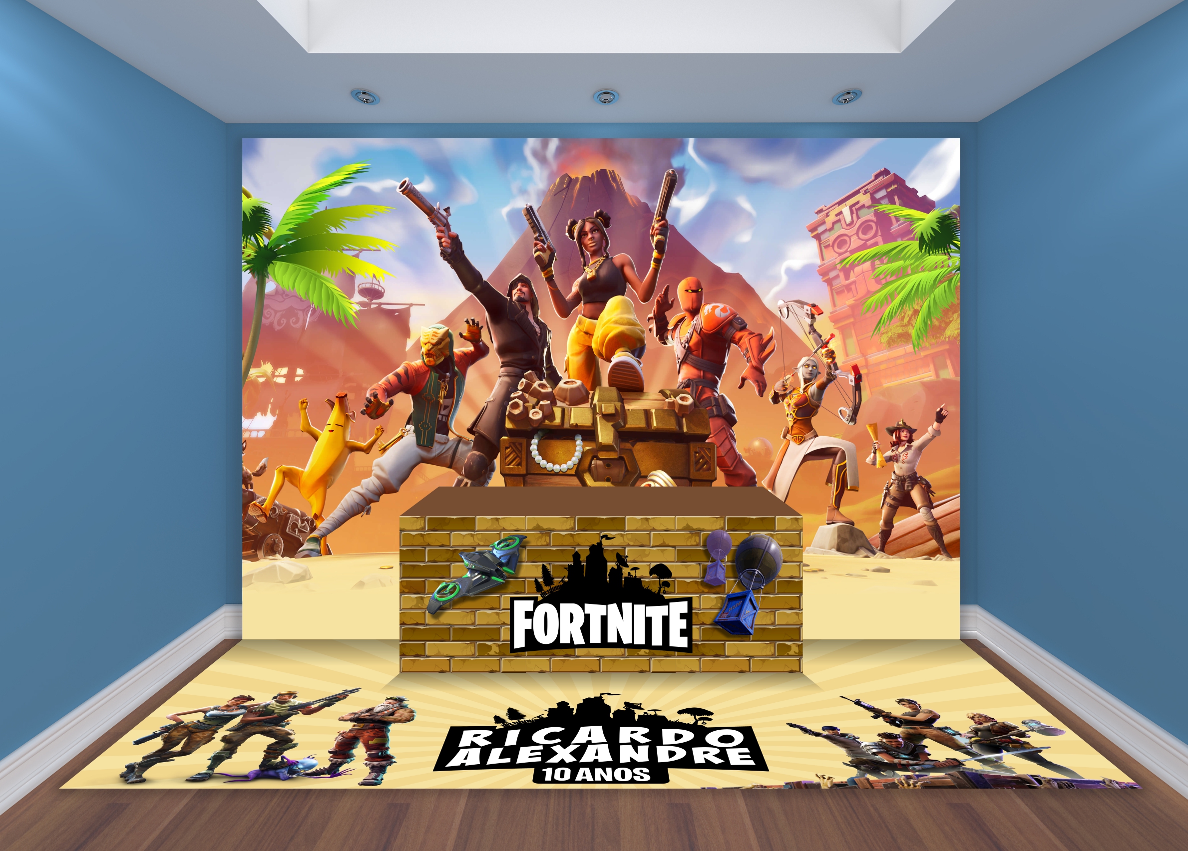 Capa do tema Fortnite — Gustavo Faggiani Design