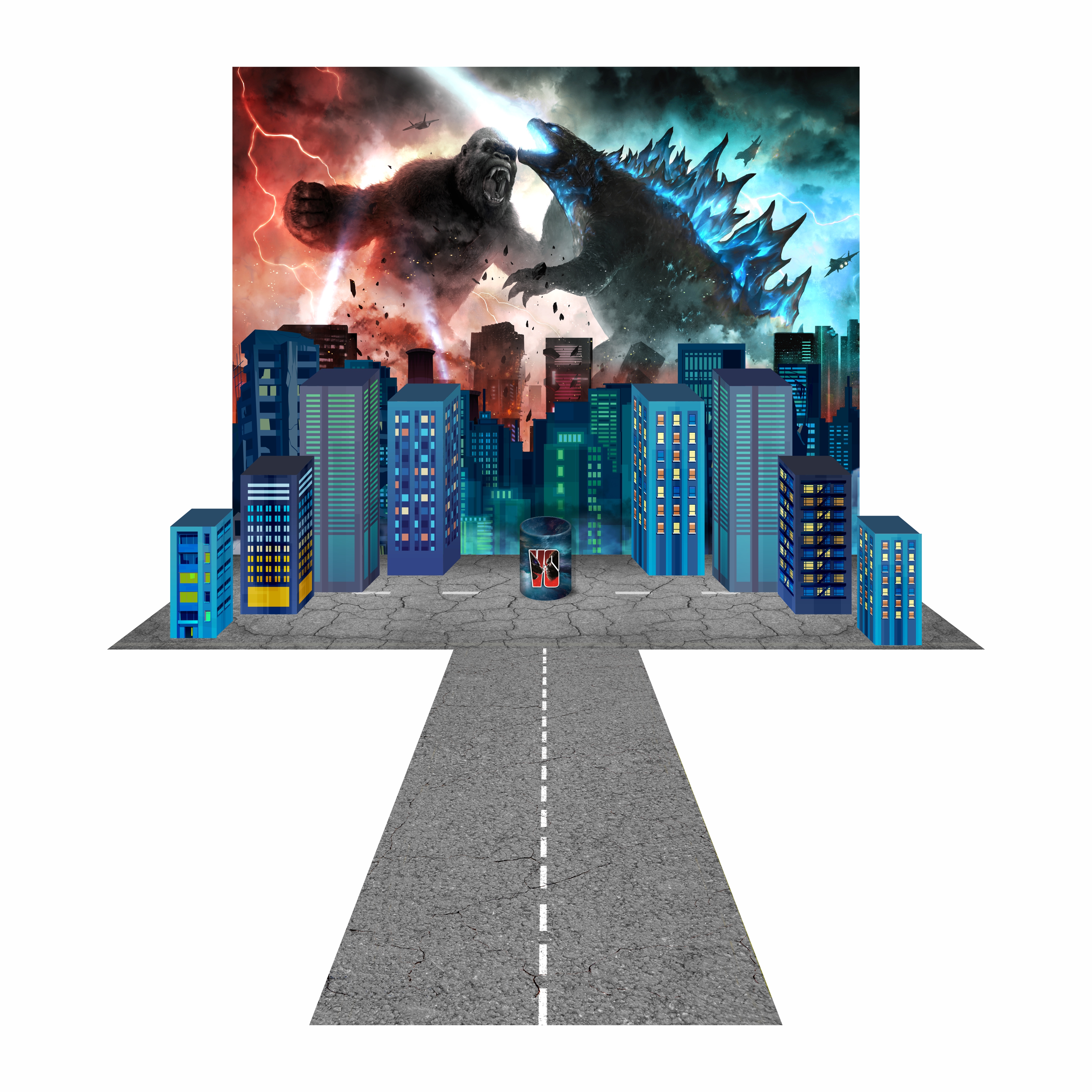 Capa do tema Kong vc Godzilla — Gustavo Faggiani Design