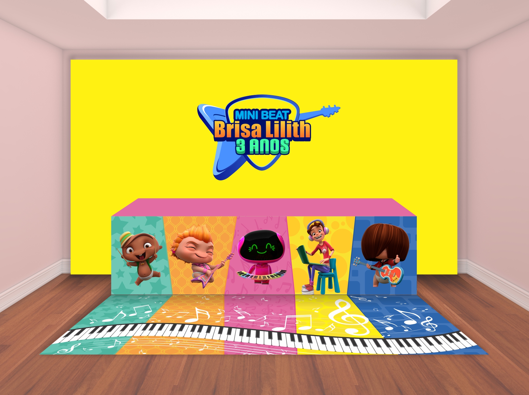 Capa do tema Mini Beat Power Rockers — Gustavo Faggiani Design